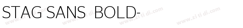 STAG SANS  BOLD字体转换